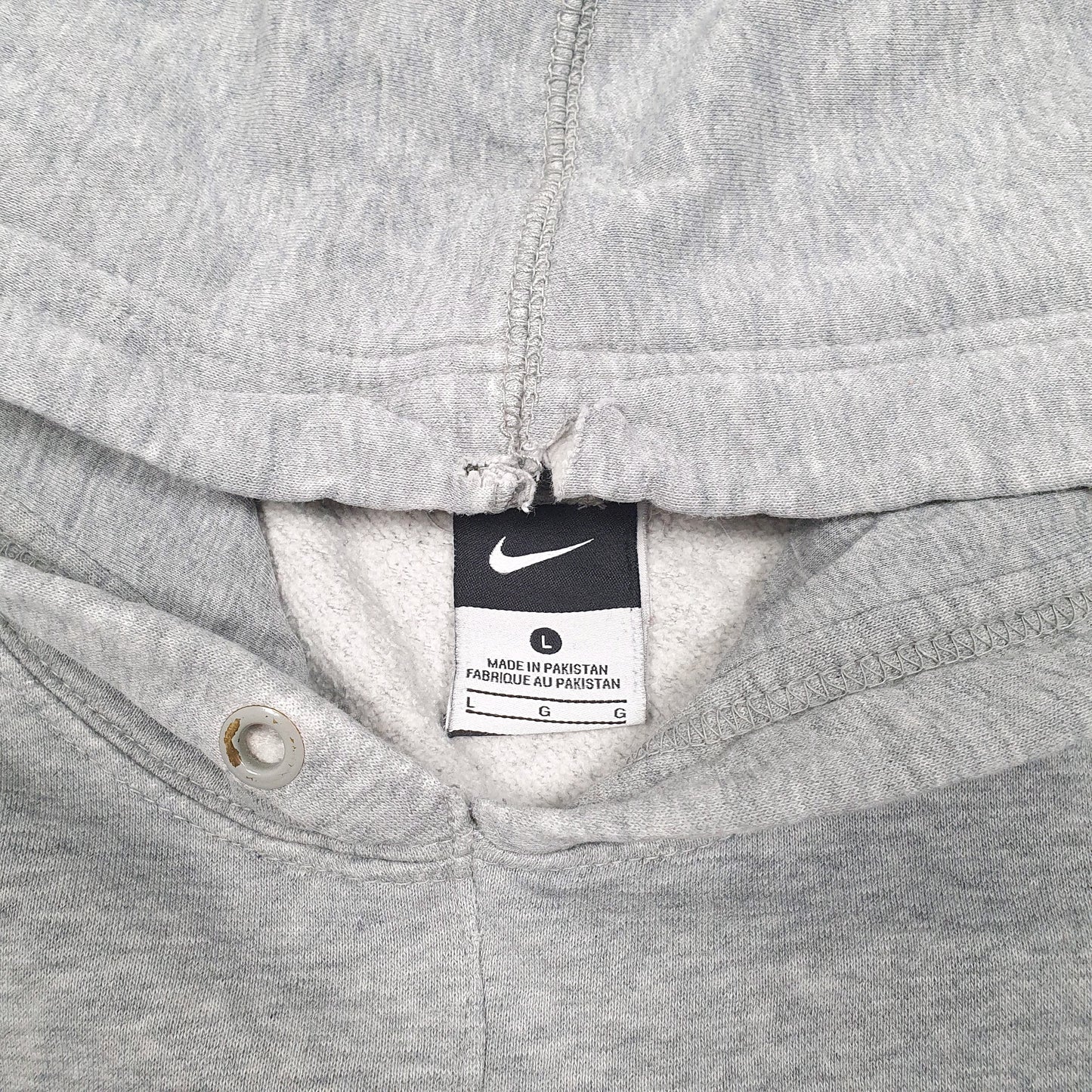 Nike Altered Hoodie Cotton Blend Sweatshirt Jumper Mens L
