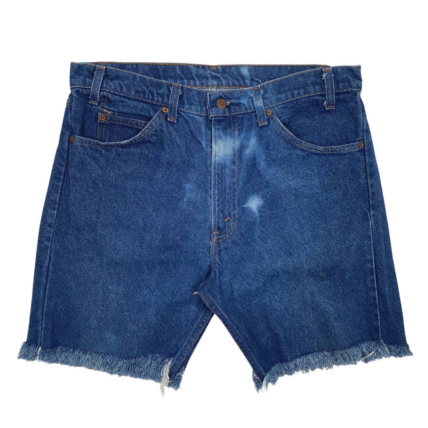 Levis Vintage Orange Tab Blue Denim Jeans Cotton Shorts Mens W34