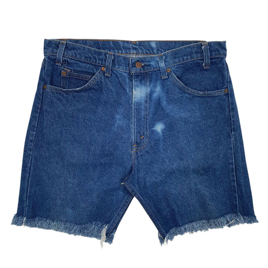 Levis Vintage Orange Tab Blue Denim Jeans Cotton Shorts Mens W34