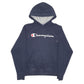 Champion Spellout Hoodie Cotton Blend Sweatshirt Jumper Mens S