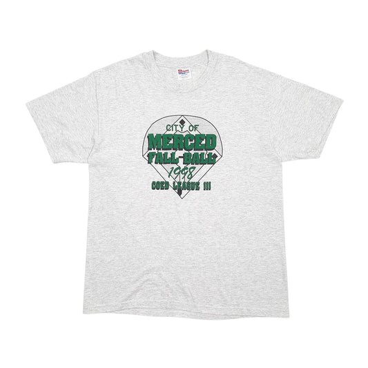 Hanes Vintage 90s Preshrunk Short Sleeve Cotton Blend T Shirt Mens L