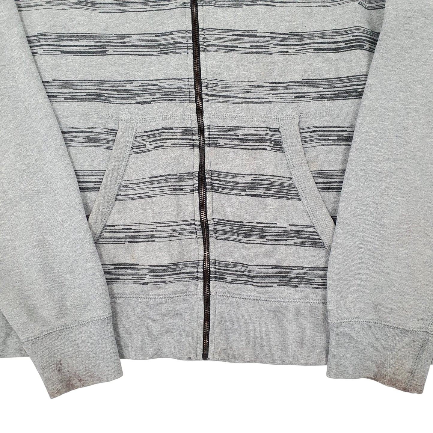 Mens Grey Nike Hoodie Tech Fleece Full Zip Jumper