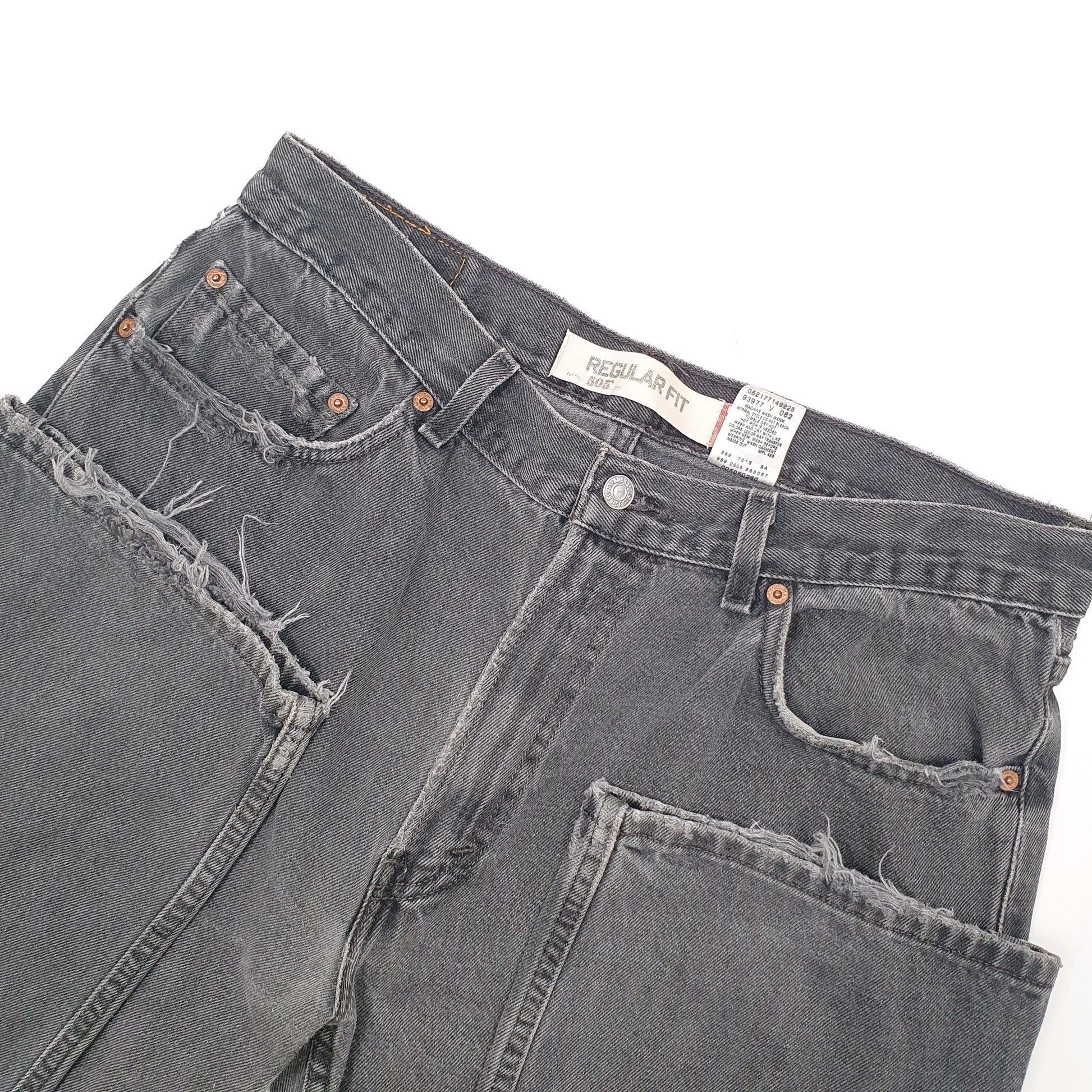 Levis 505 Regular Fit Jeans W34 L29 Grey