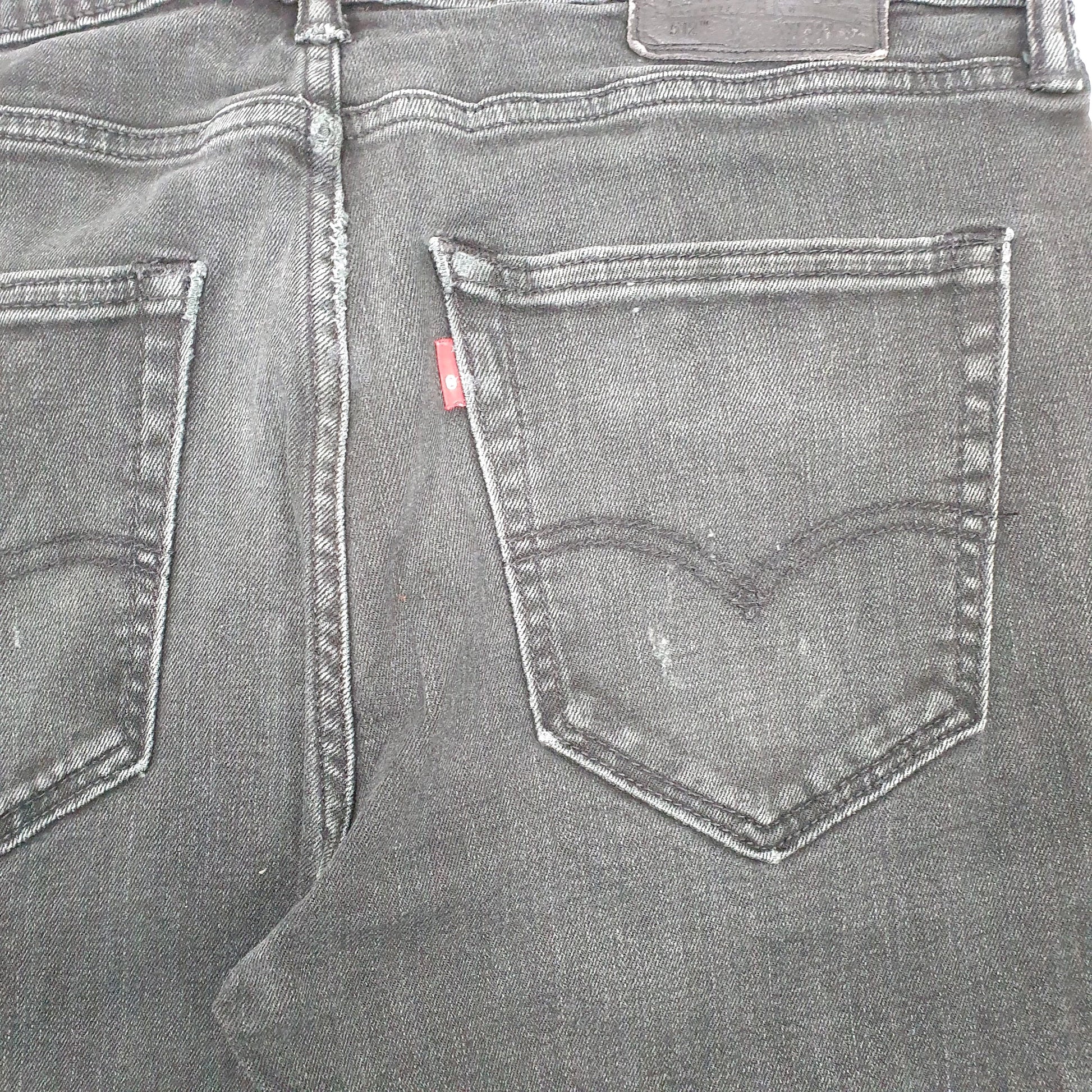 Levis 512 Slim Fit Jeans W34 L29 Black