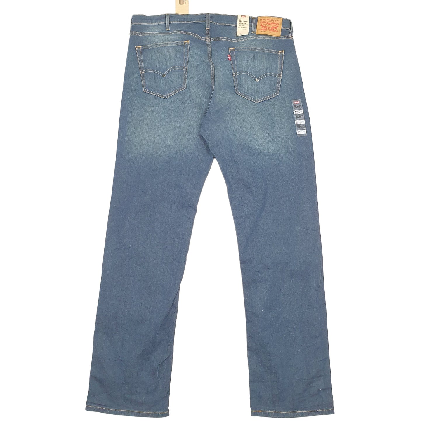 Levis 559 Relaxed Fit Stretch Jeans W42 L37 Blue