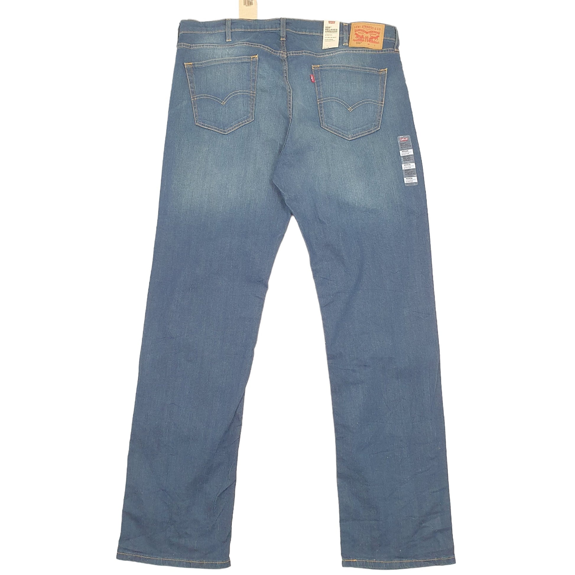 Levis 559 Relaxed Fit Stretch Jeans W42 L37 Blue
