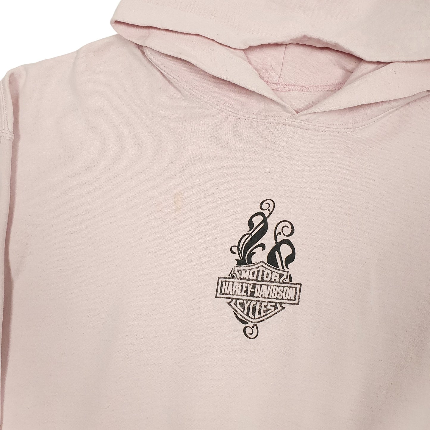 Mens Pink Harley Davidson  Hoodie Jumper