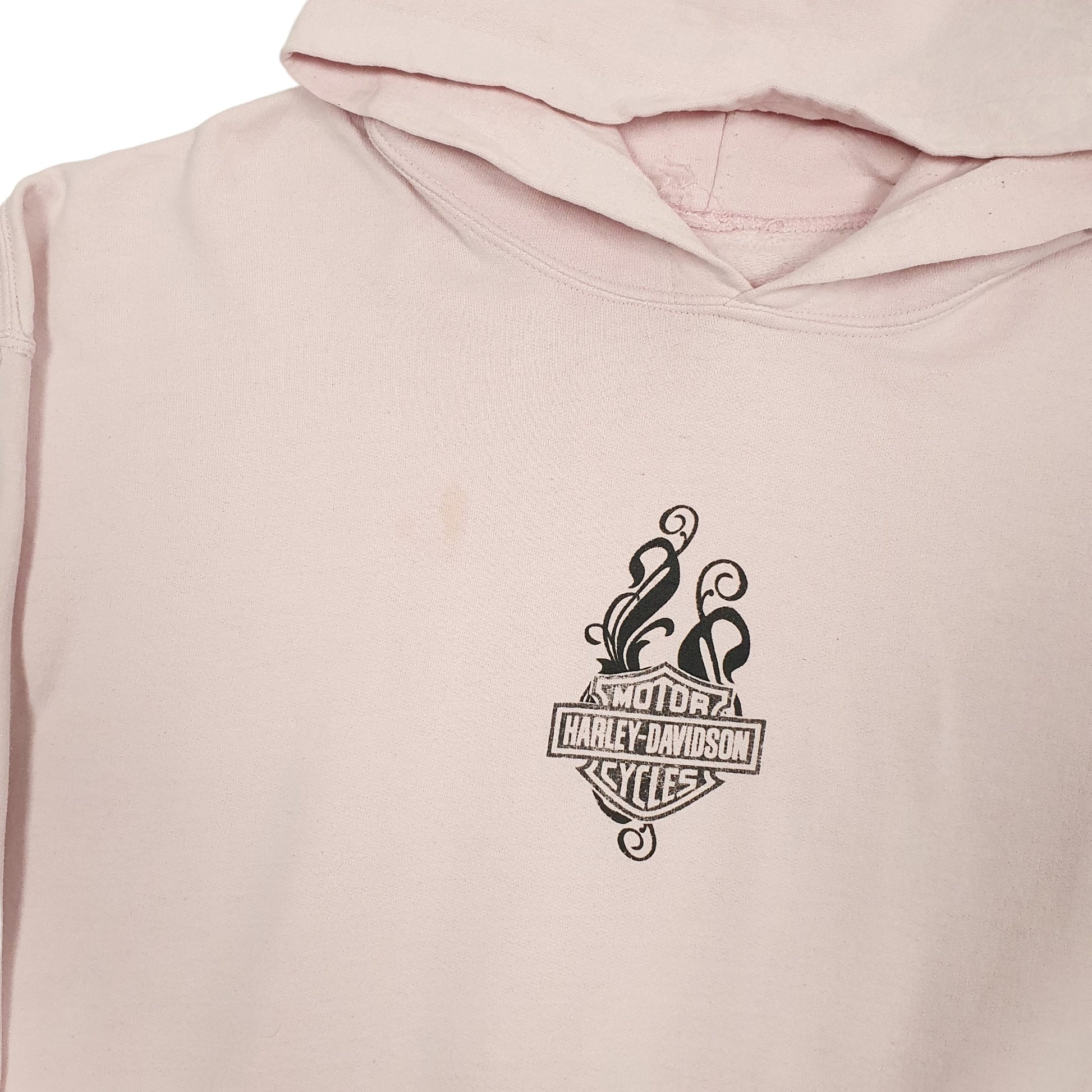 Mens Pink Harley Davidson  Hoodie Jumper