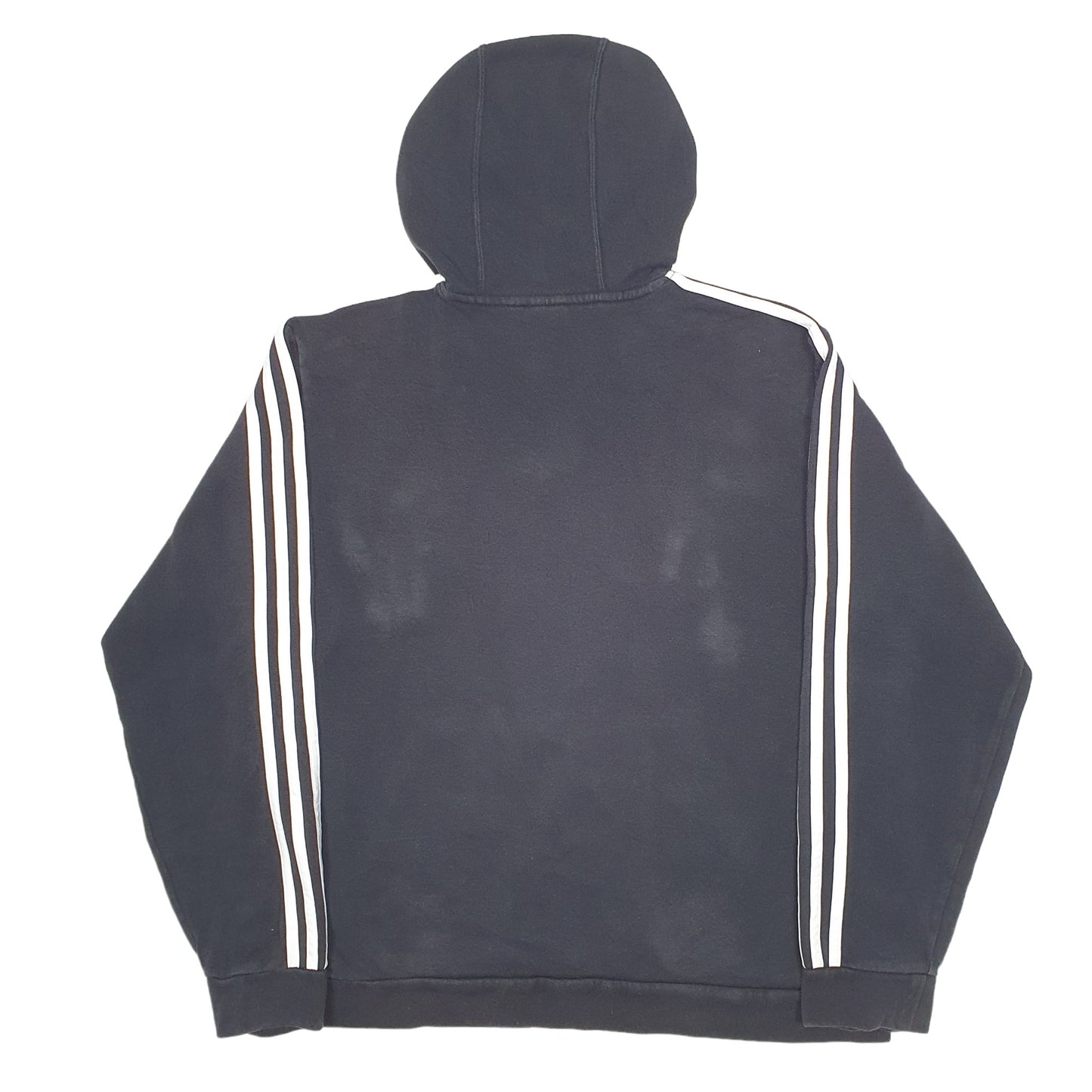 Mens Black Adidas Spellout Hoodie Jumper