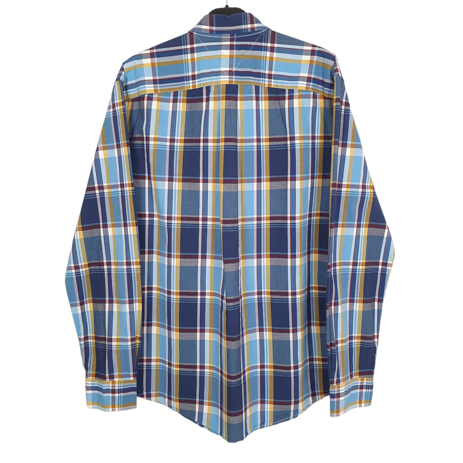 Tommy Hilfiger Long Sleeve Regular Fit Check Shirt Blue