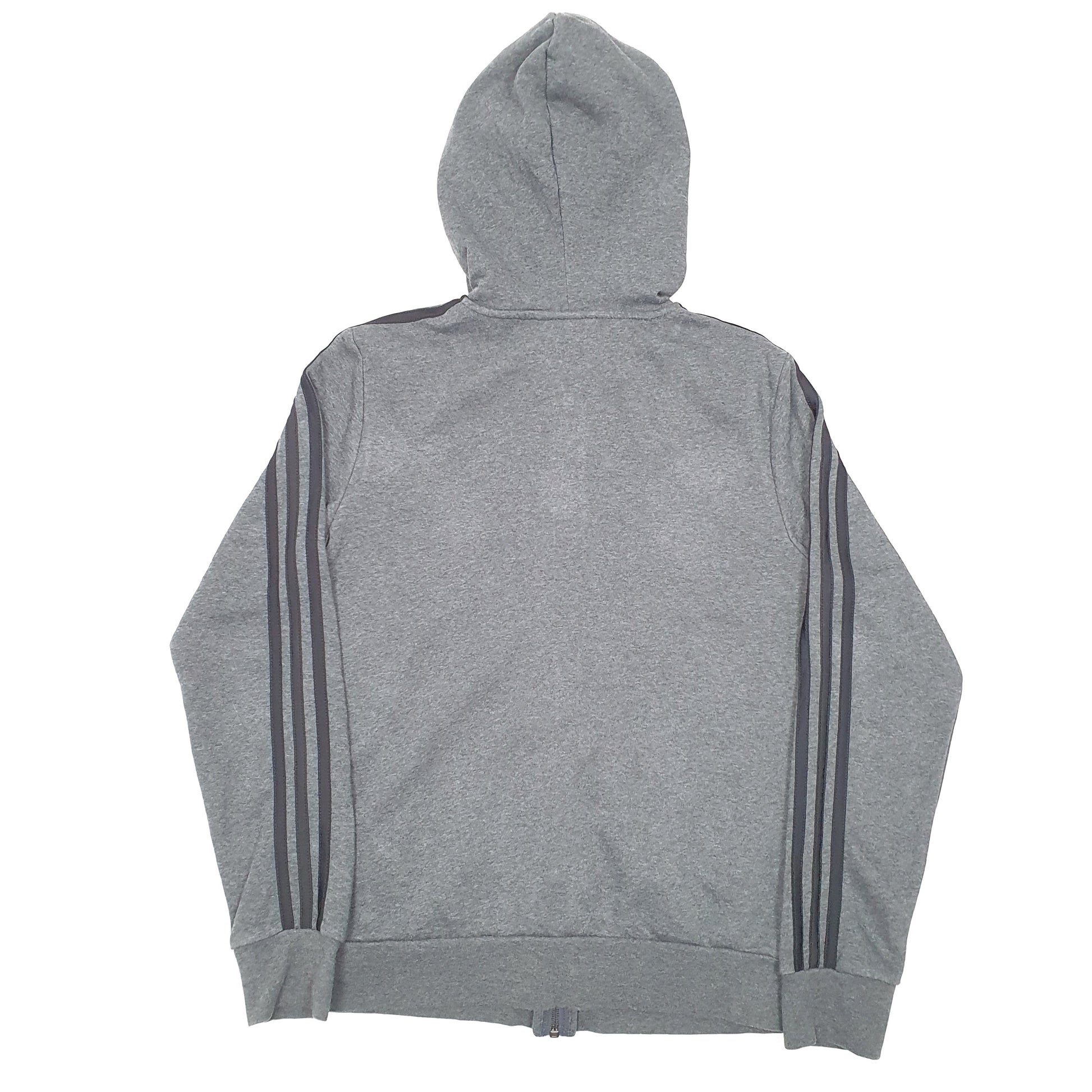 Womens Grey Adidas Hoodie Full Zip Jumper