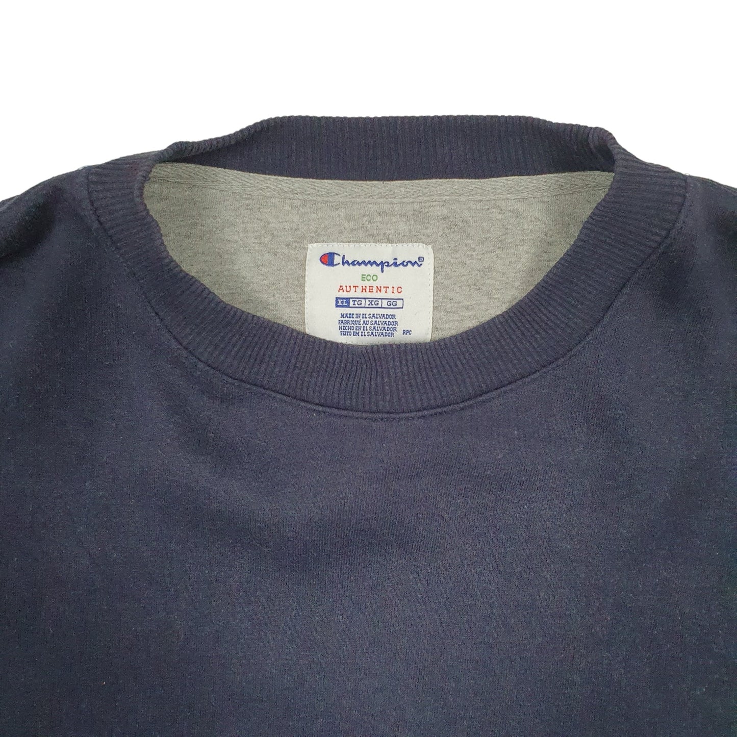 Mens Blue Champion  Crewneck Jumper