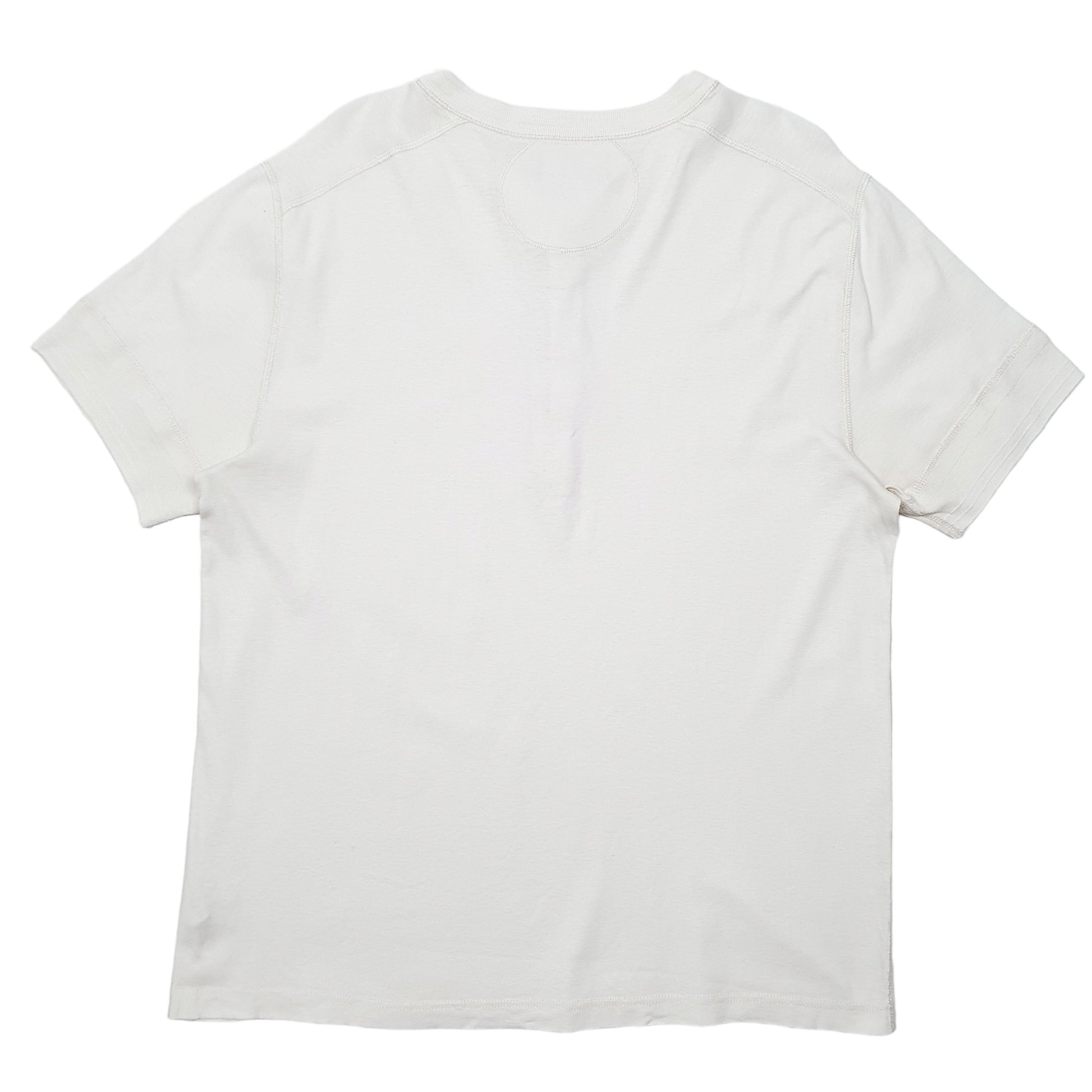 Mens White Polo Ralph Lauren Henley Short Sleeve T Shirt