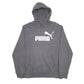 Puma Spellout Hoodie L Grey