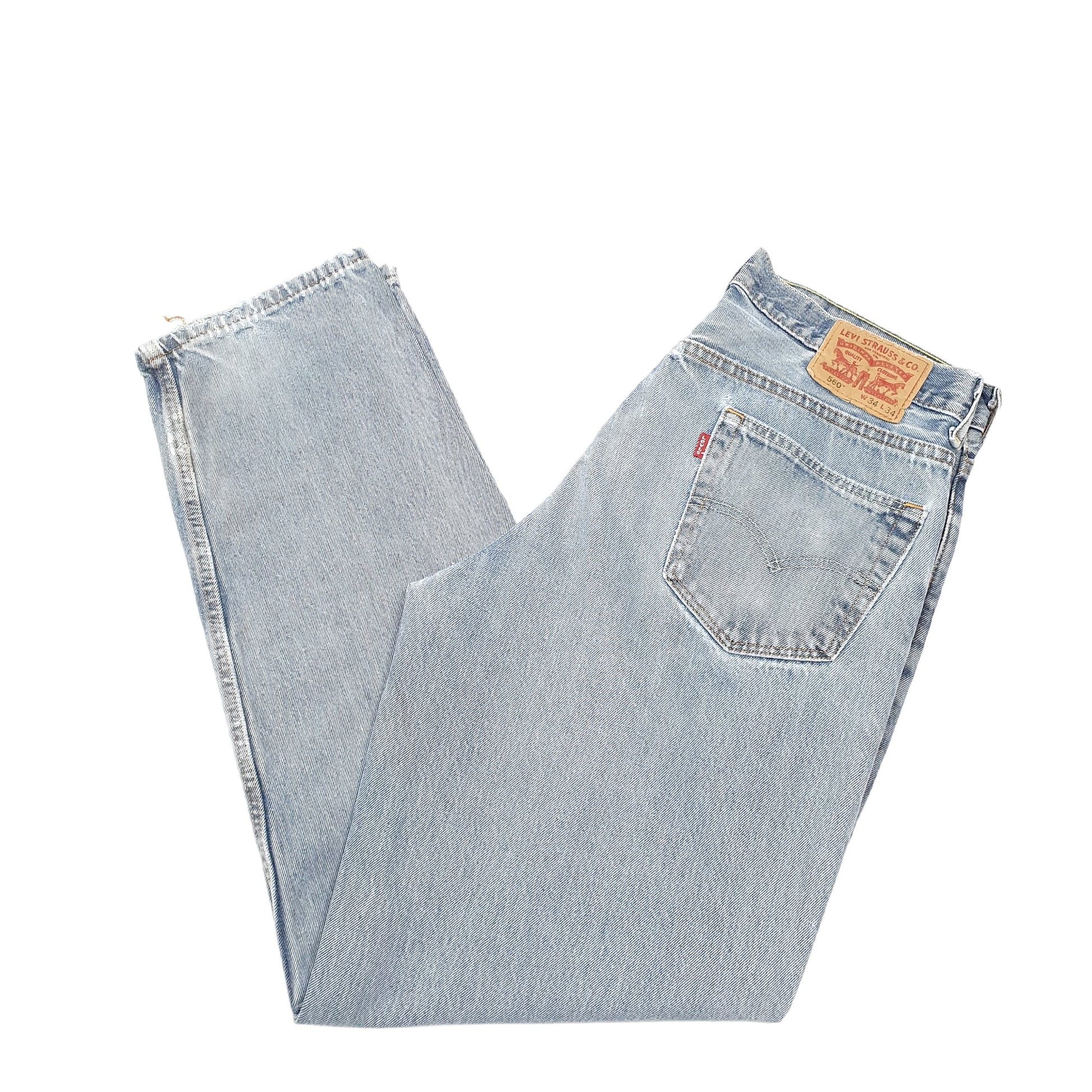 Mens Blue Levis  560 JeansW34 L34