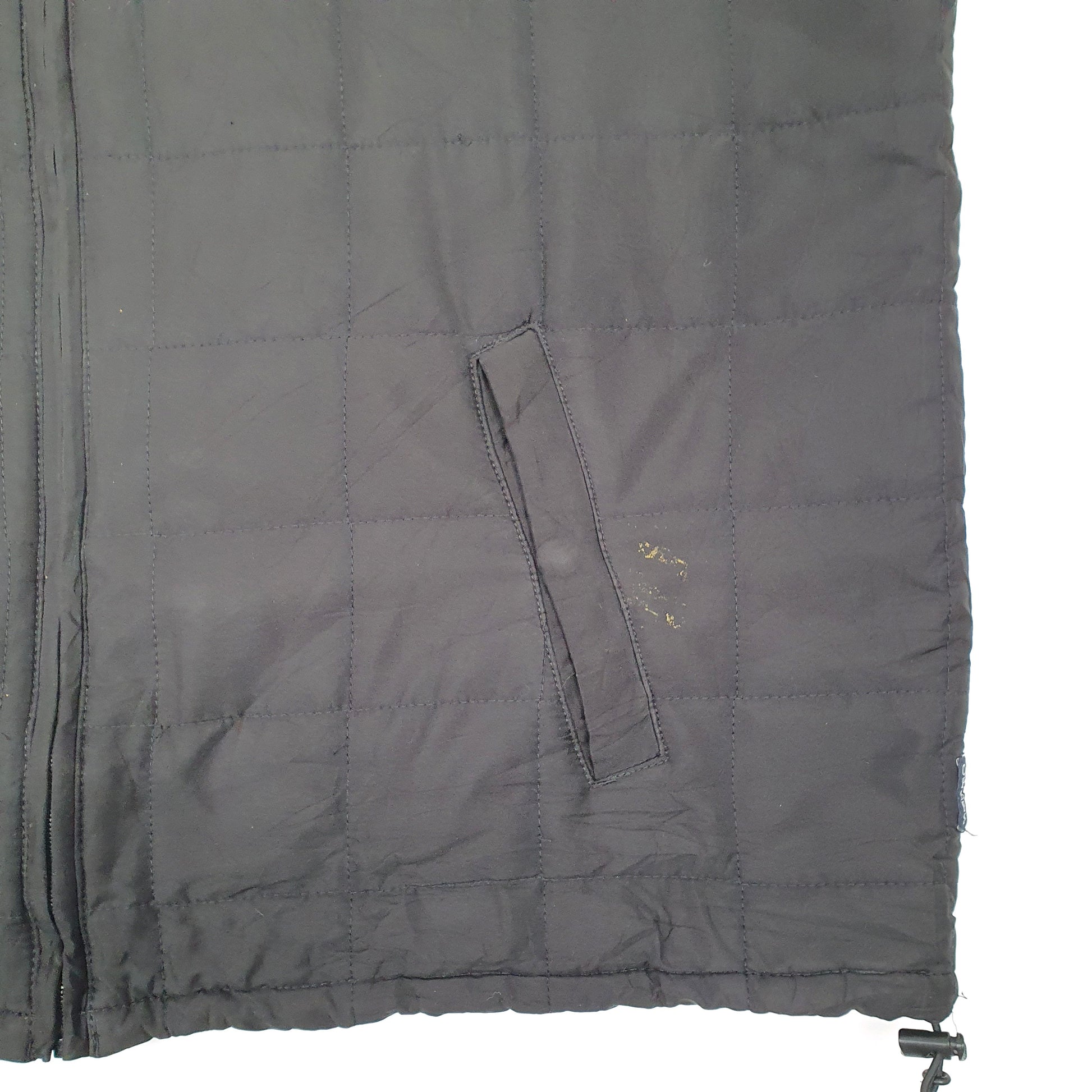 Mens Black Chaps Vest Gilet Puffer  Coat