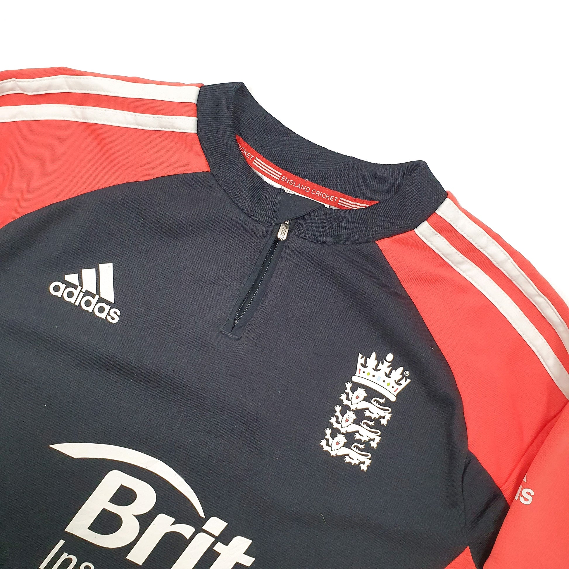 Adidas England Cricket Quarter Zip S Black