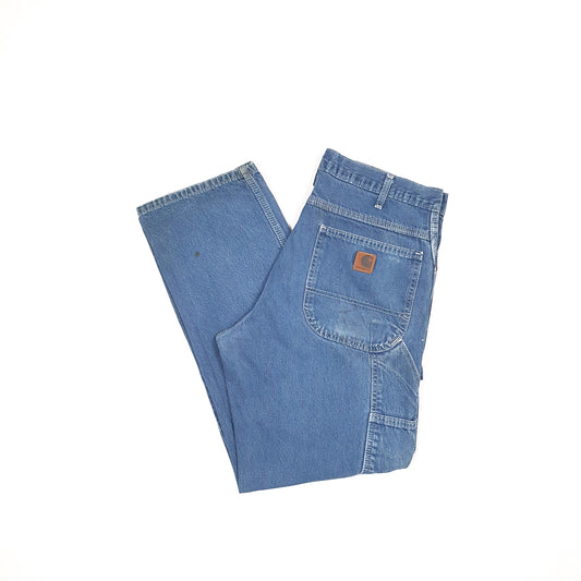 Carhartt Casual Loose Fit Carpenter Jeans W34 L30 Blue