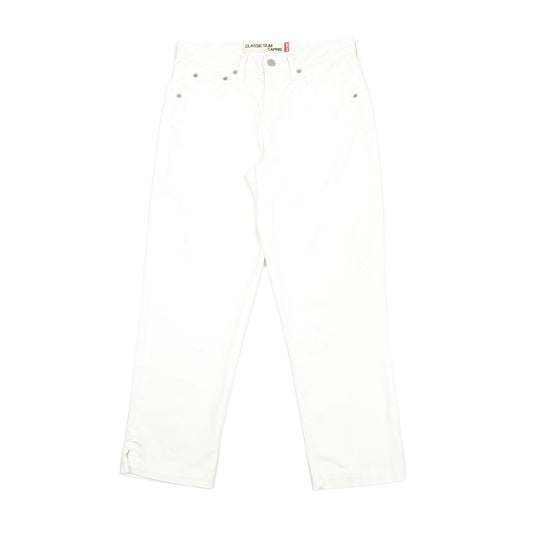 Levis Straight Straight Fit Jeans UK6 White