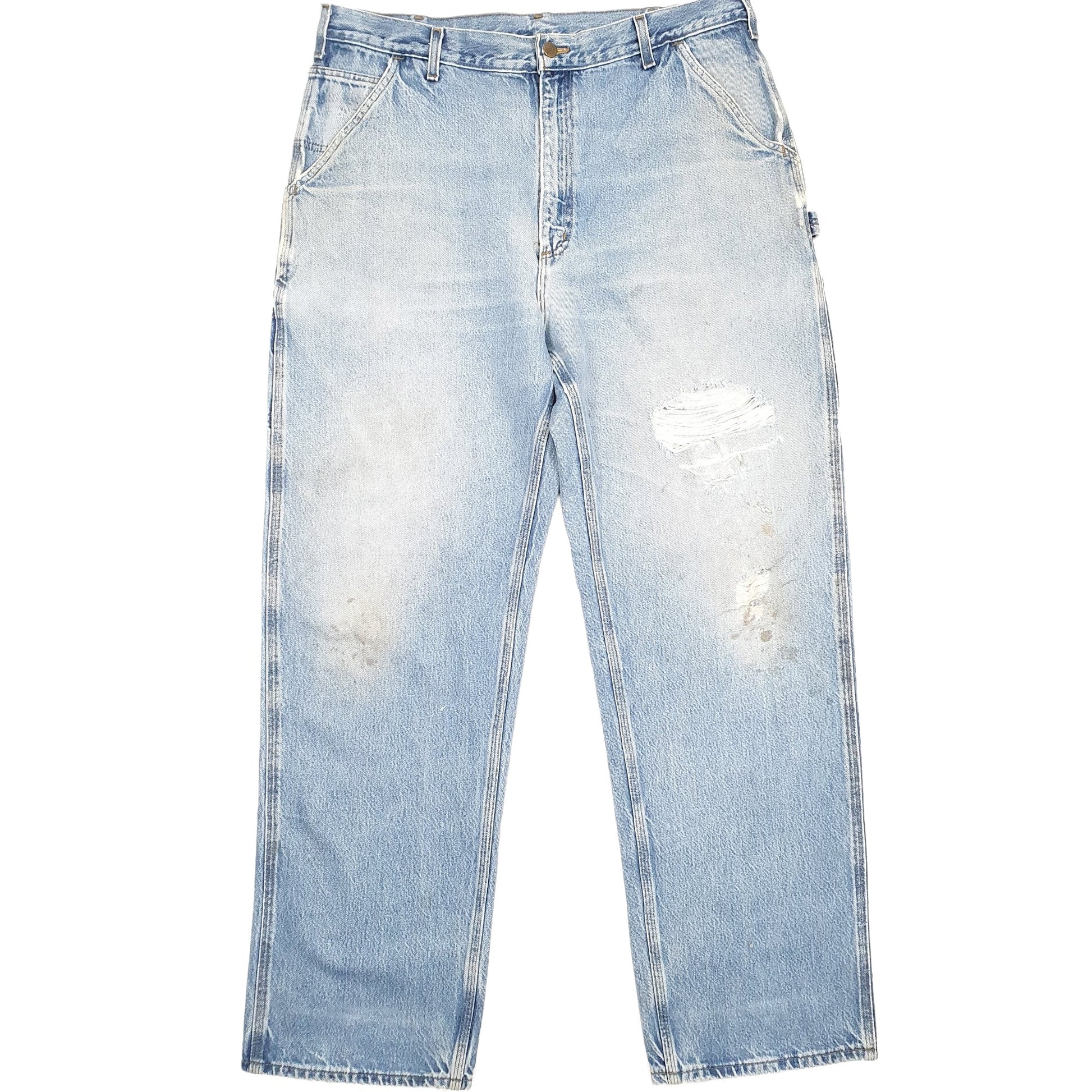 Carhartt Casual Loose Fit Carpenter Jeans W38 L32 Blue