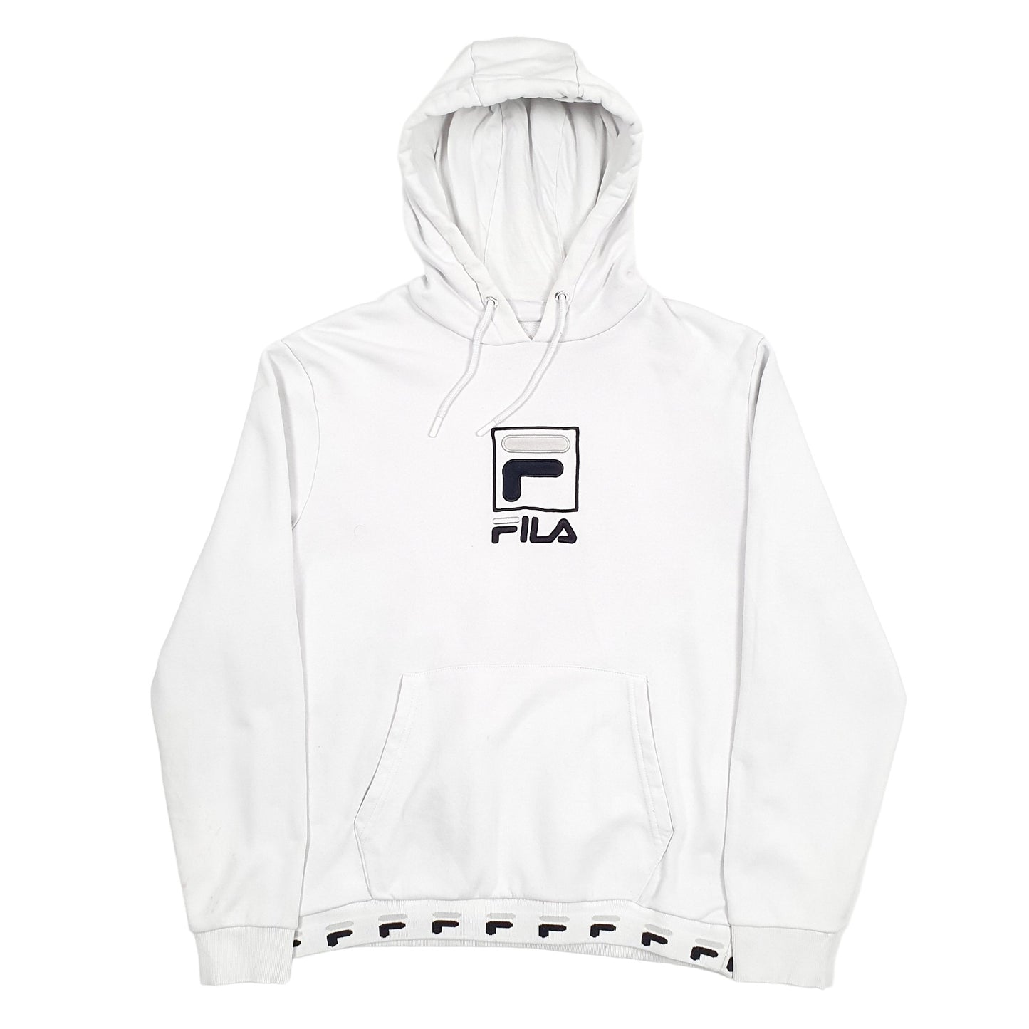 Fila Spellout Hoodie M White