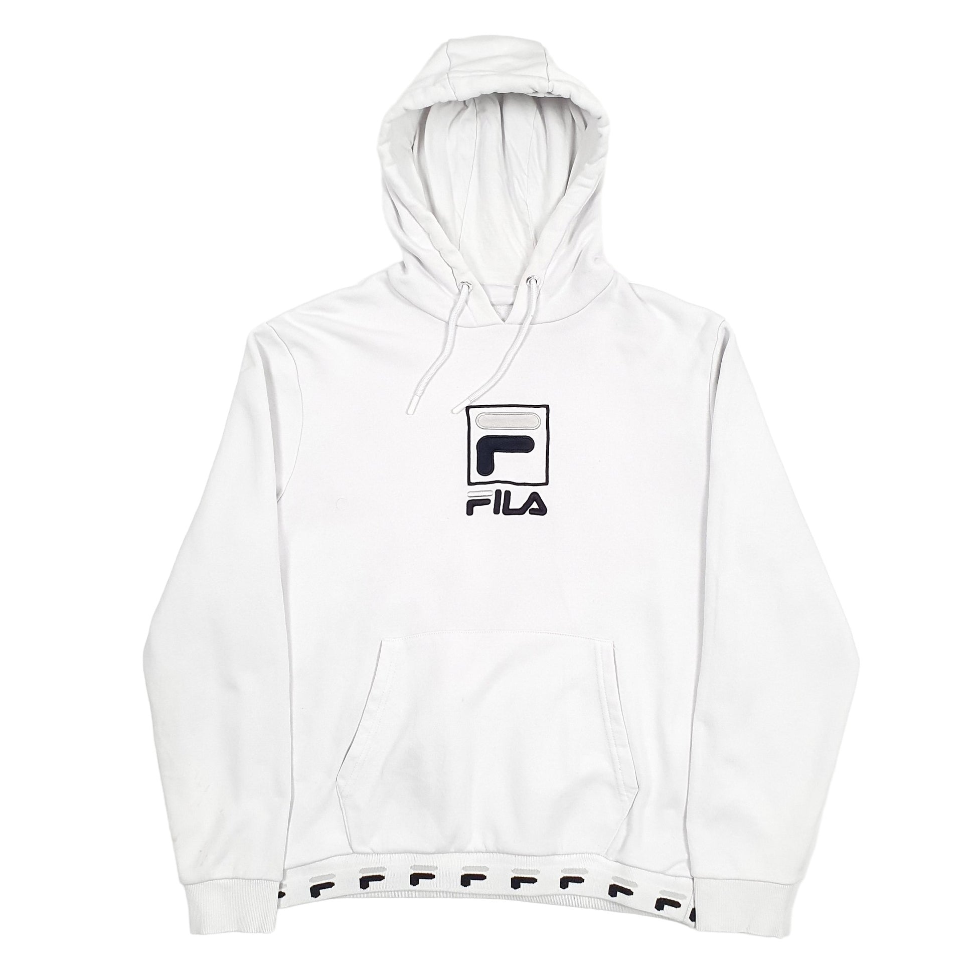 Fila Spellout Hoodie M White
