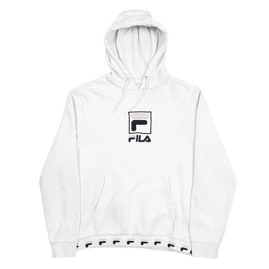 Fila Spellout Hoodie M White