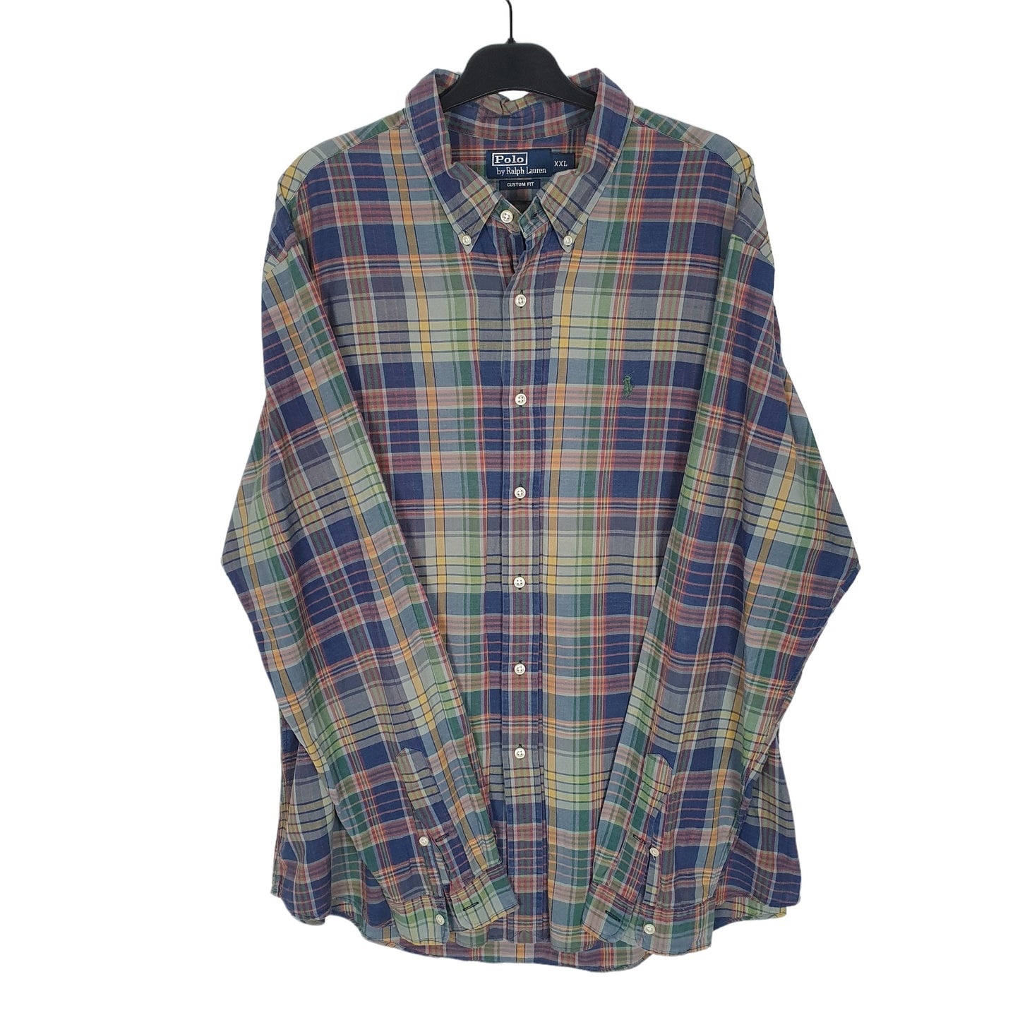 Ralph Lauren Long Sleeve Custom Fit Check Shirt Green