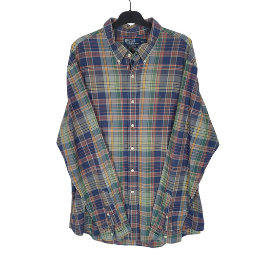 Ralph Lauren Long Sleeve Custom Fit Check Shirt Green