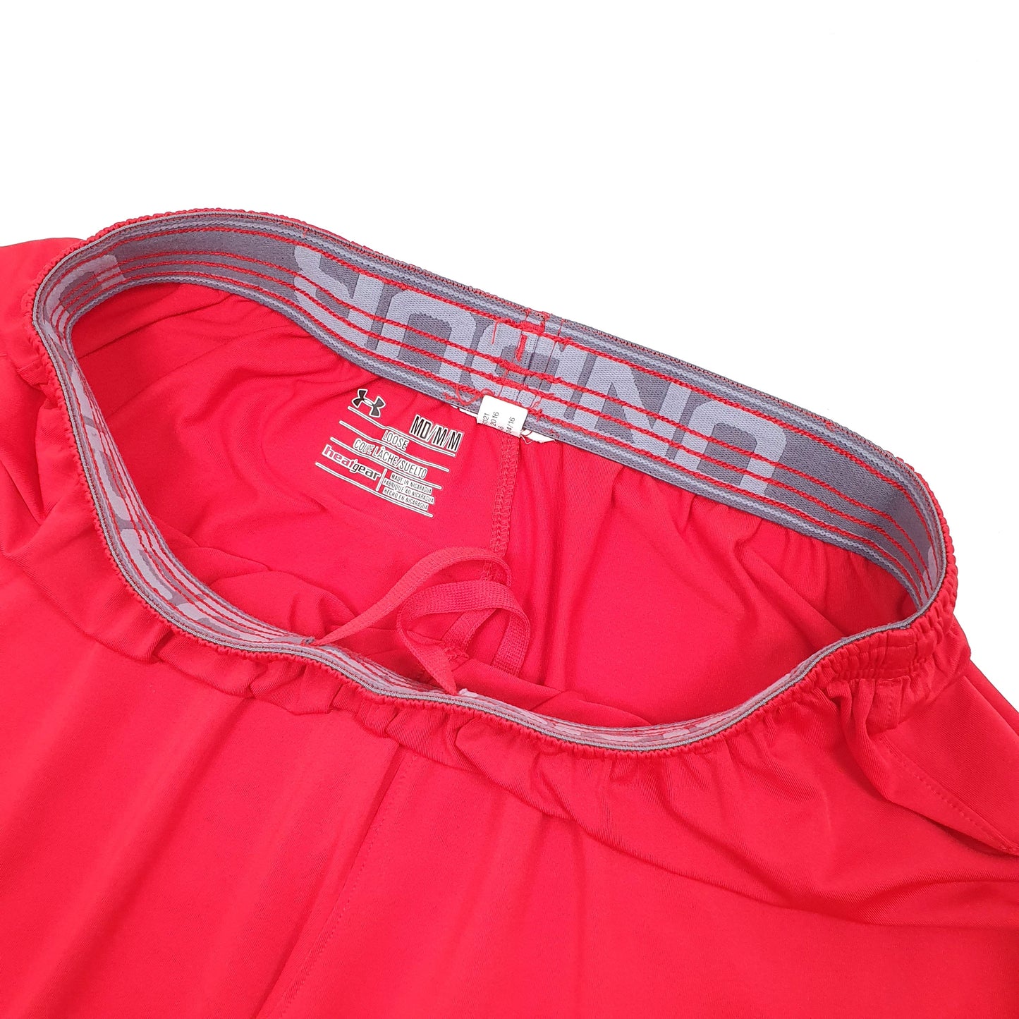 Under Armour Heat Gear Loose Fit Hockey Red Sport Shorts W30 Red