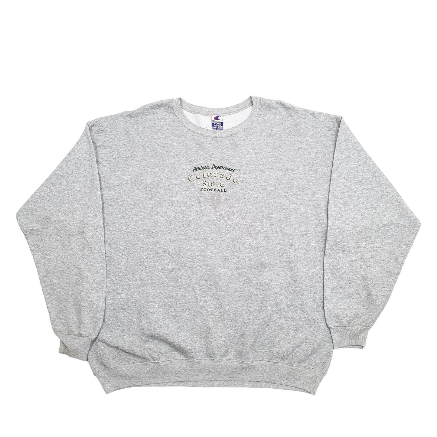 Mens Grey Champion USA College Colorado State Football Crewneck Jumper