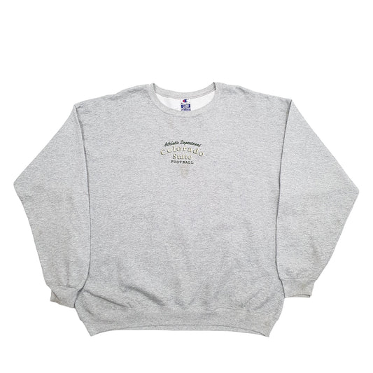 Mens Grey Champion USA College Colorado State Football Crewneck Jumper