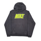 Mens Grey Nike Spellout Hoodie Jumper