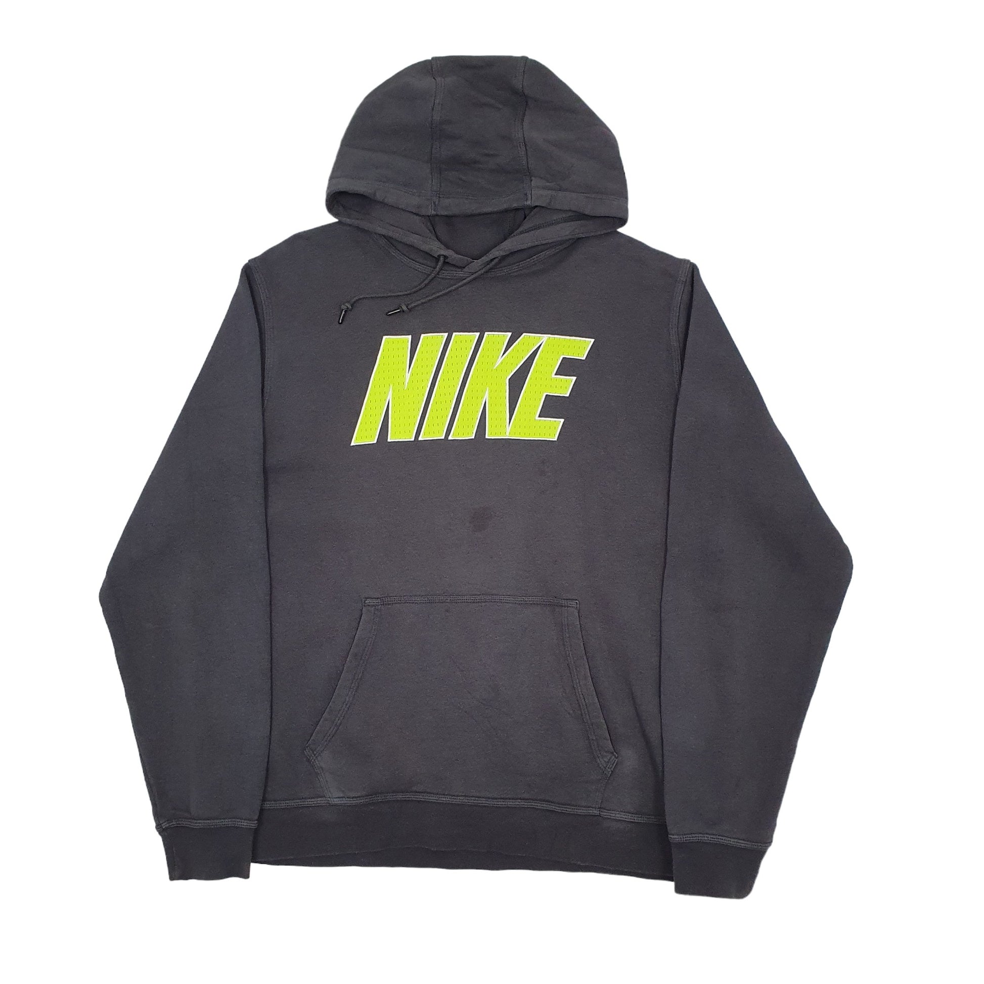 Mens Grey Nike Spellout Hoodie Jumper