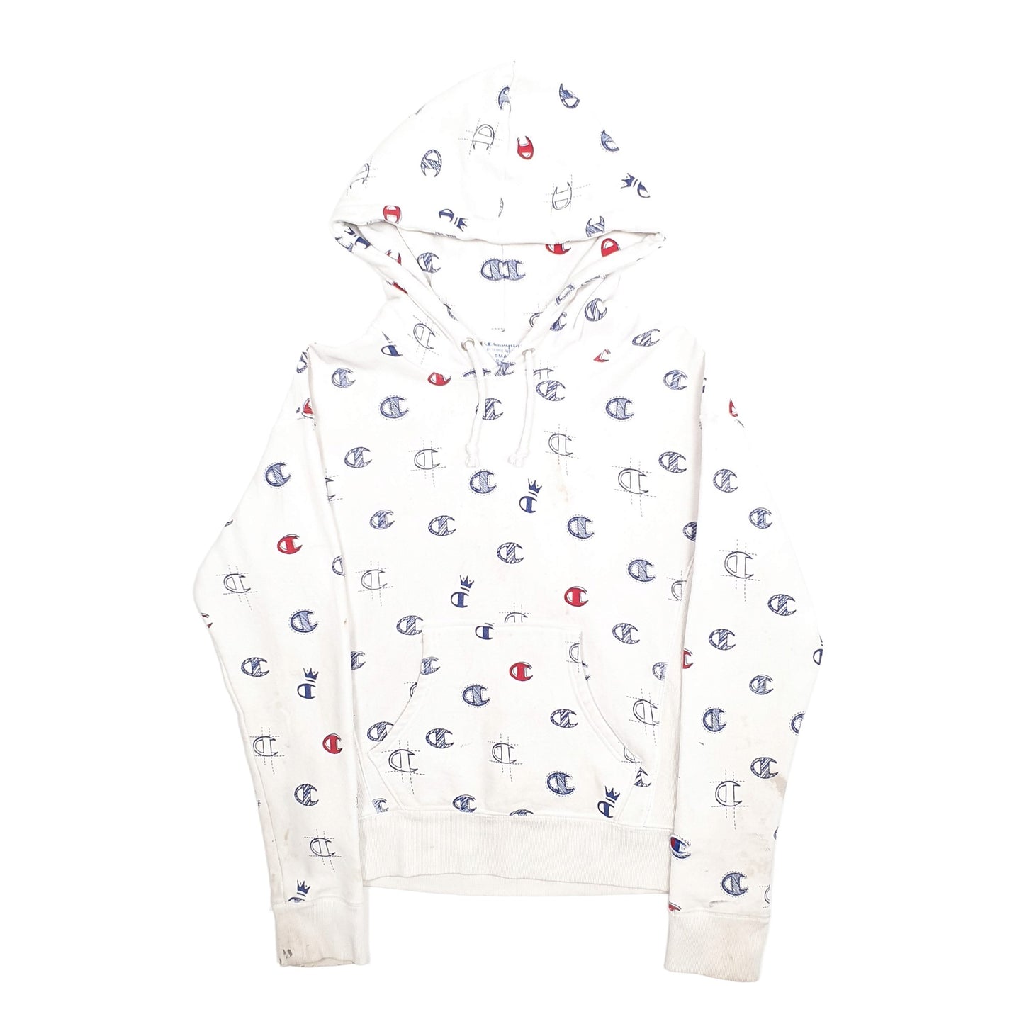 Womens White Champion  Hoodie Jumper