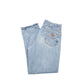 Carhartt Casual Regular Fit Thermal Lined Jeans W36 L31 Blue