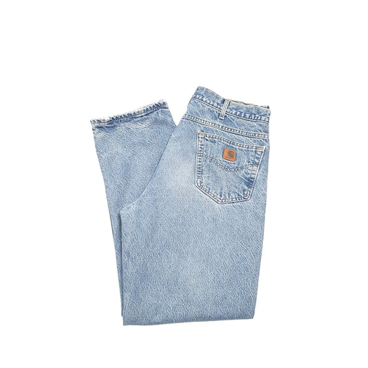 Carhartt Casual Regular Fit Thermal Lined Jeans W36 L31 Blue