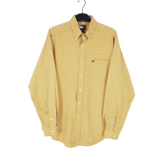 Tommy Hilfiger Long Sleeve Regular Fit Check Shirt Yellow