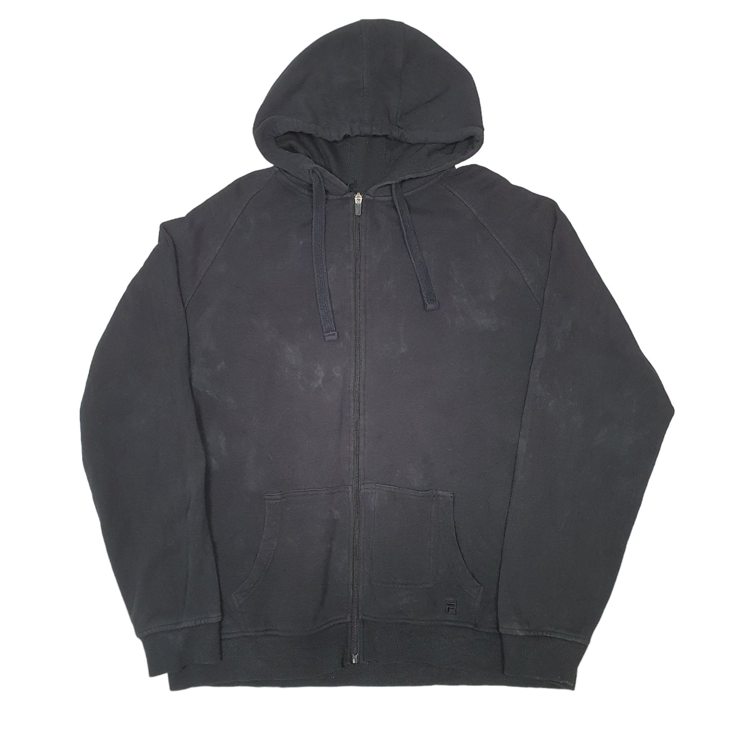 Mens Black Reebok Hoodie Full Zip Jumper