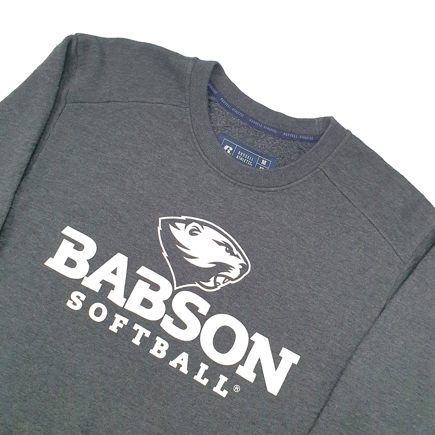 Russell Athletic USA College Softball Crewneck M Grey