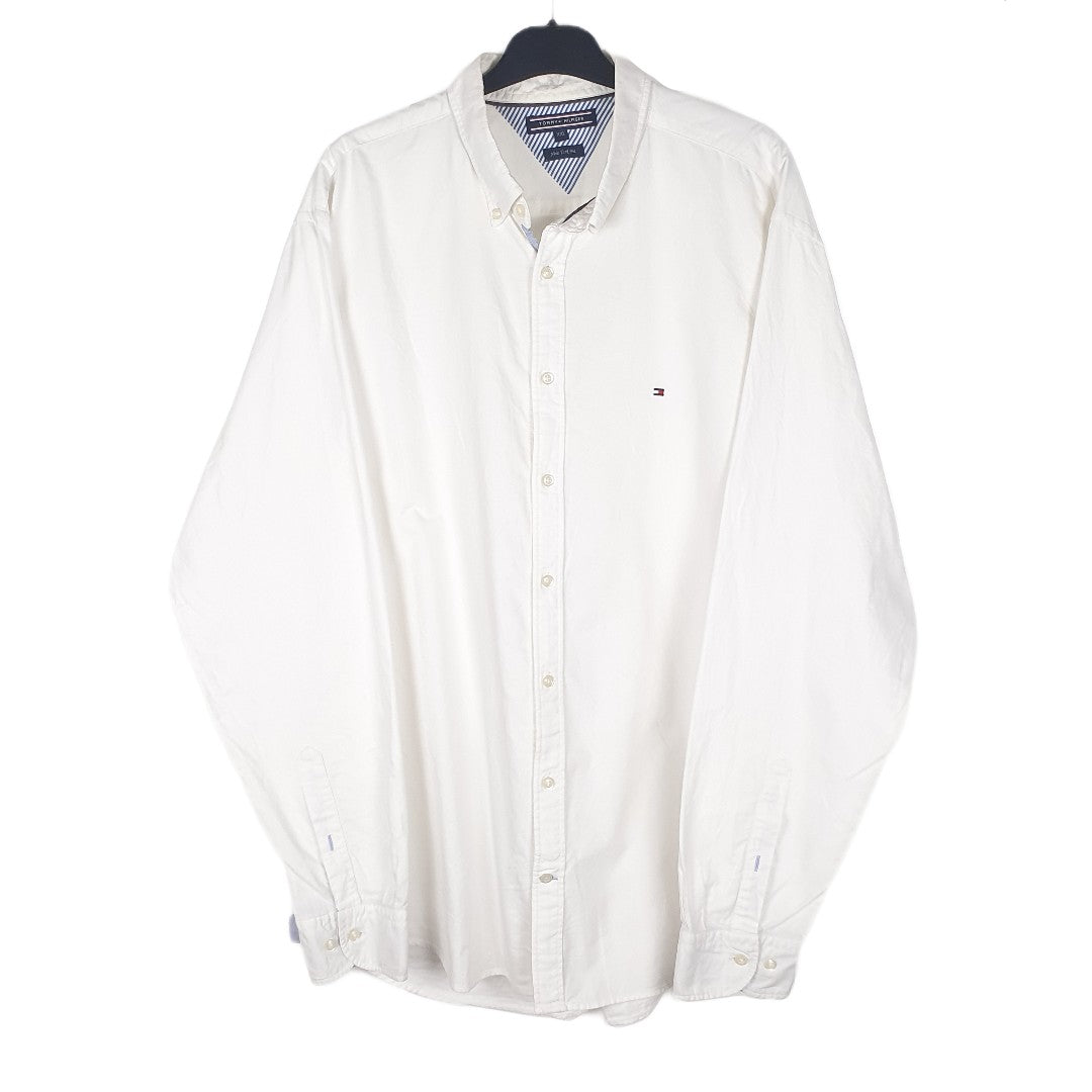 White Tommy Hilfiger Long Sleeve Shirt