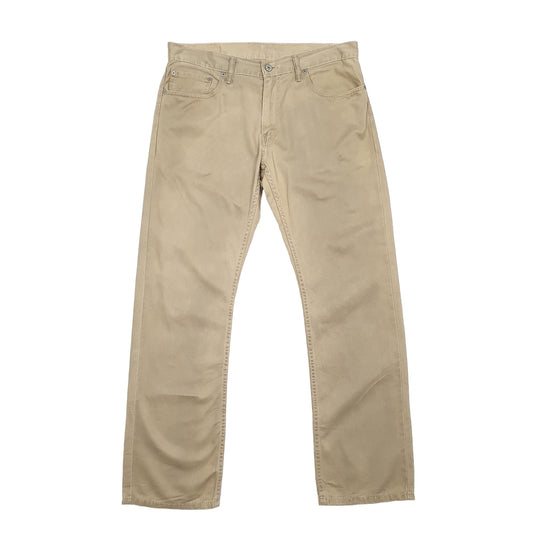 Levis 514 Straight Fit Jeans W33 L30 Beige