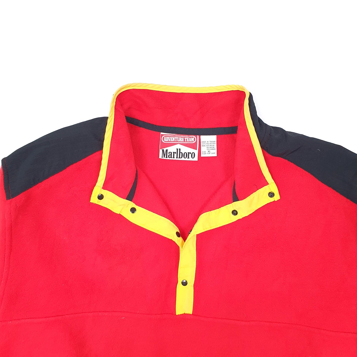 Mens Red Marlboro Adventure Team Quarter Zip Jumper