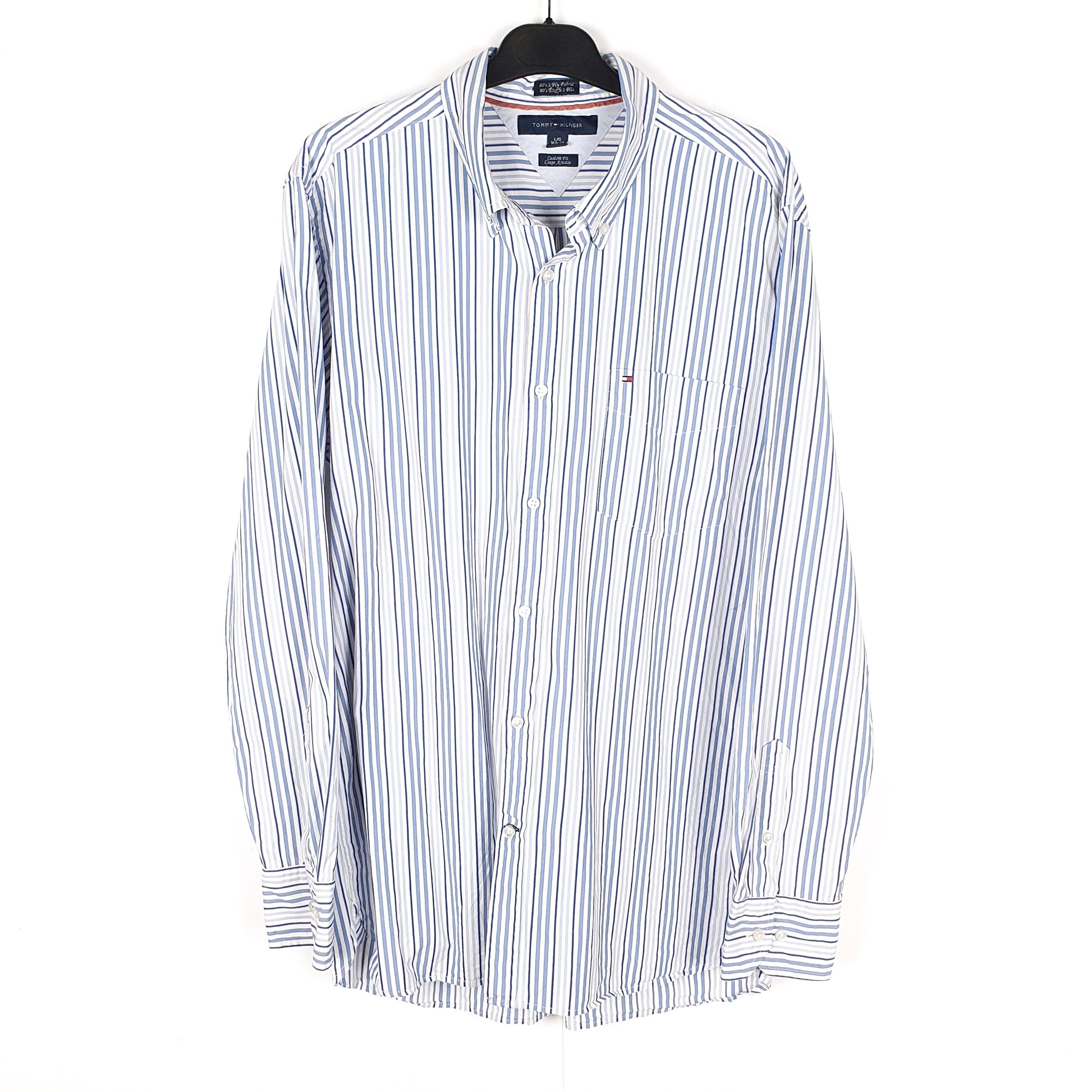 Blue Tommy Hilfiger Long Sleeve Shirt