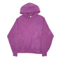 Mens Purple Champion Reverse Weave 1970s Single Colour Hoodie Jumper
