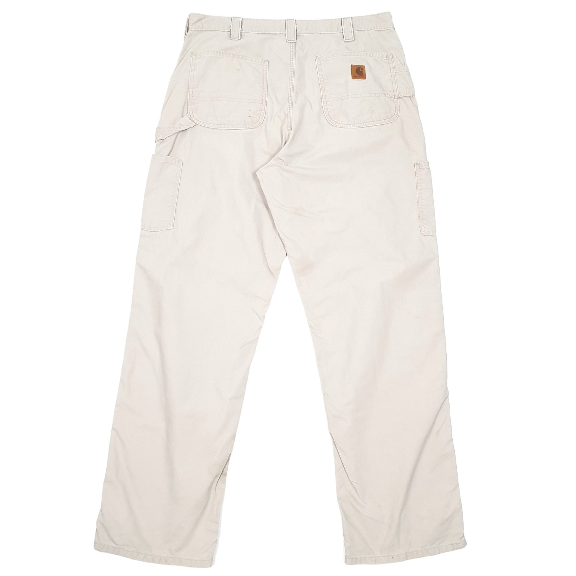 Mens Beige Carhartt  Carpenter Trousers