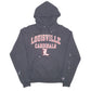 Mens Black Champion Louisville Cardinals American Football Hoodie Jumper
