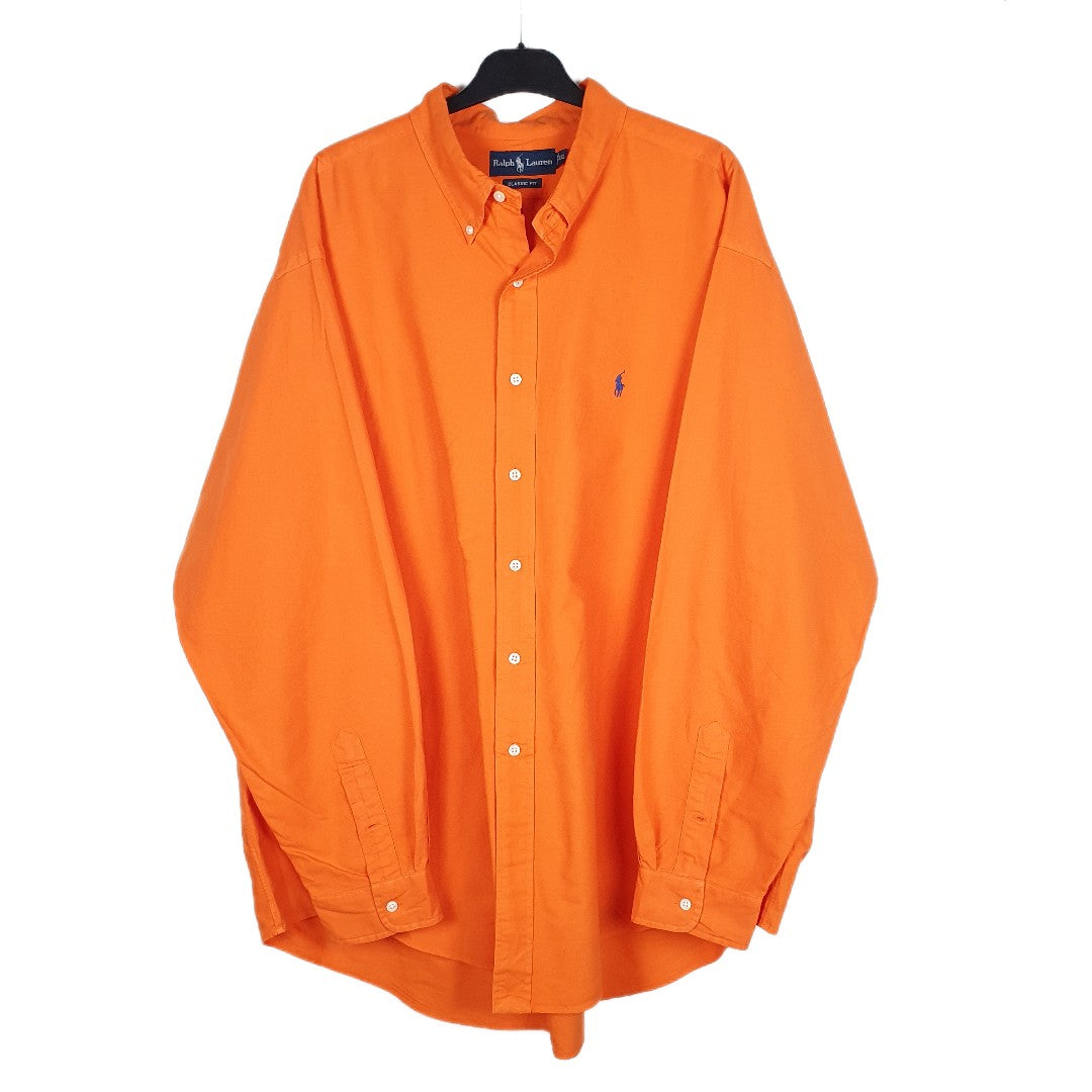 Orange Polo Ralph Lauren Long Sleeve Shirt