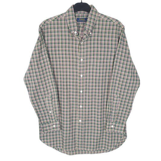 Ralph Lauren Long Sleeve Regular Fit Check Shirt Green