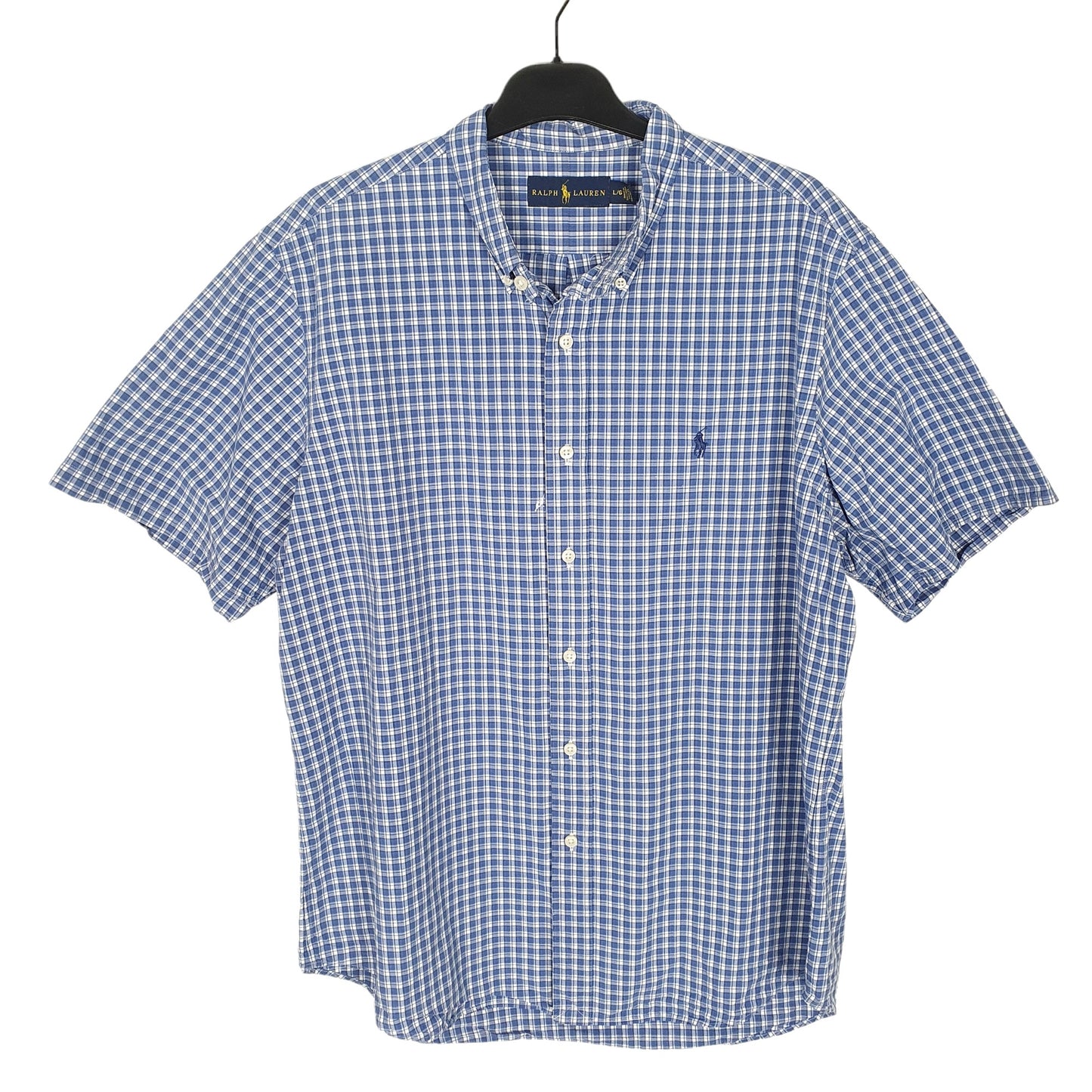 Ralph Lauren Short Sleeve Regular Fit Check Shirt Blue